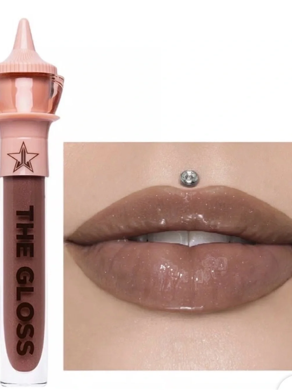 Jeffree Star TABLE TOP  Nude Brown Shimmer Lip Gloss